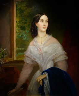 Portrait of a Young Woman by a Piano (Emilia Timm)