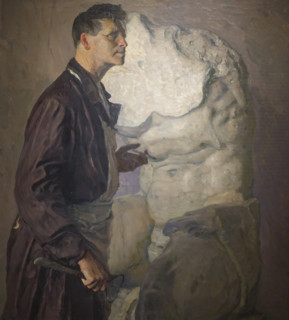 Portrait of the sculptor Ivan Shadr (1887-1941) by Mikhail Nesterov (1862-1942)
