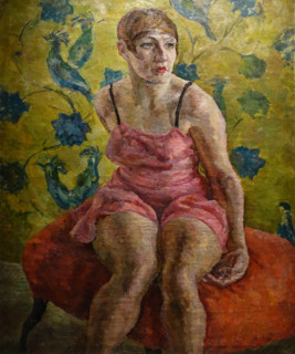 Portrait of a Woman in Pink