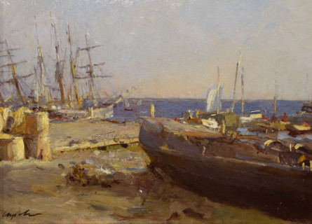 Pomor ships in Arkhangelsk