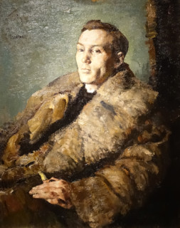Portrait of a man in a fur coat