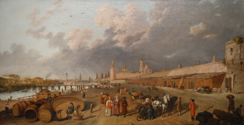 View of the Moskvoretsky Bridge and the Kremlin
