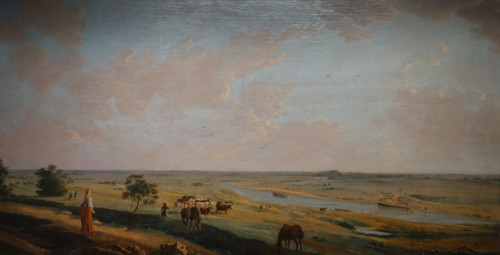 View of the Tsaritsyno field near Kolomenskoye near Moscow