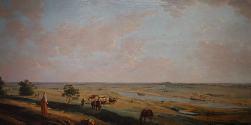 View of the Tsaritsyno field near Kolomenskoye near Moscow