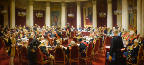 Ceremonial meeting of the The State Council of the Russian Empire on May 7