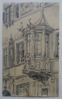 Balcony of a house in Schaffhausen