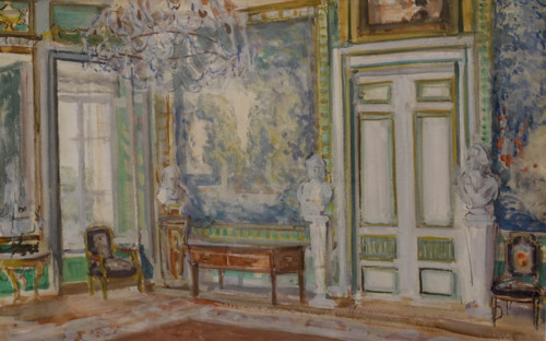 Tapestry living room of the palace of Count Sergei Dmitrievich Sheremetev in Kuskovo