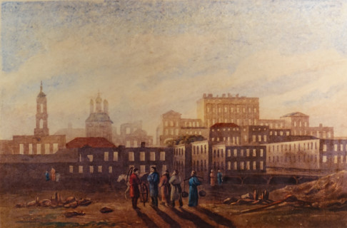 The center of Moscow after the fire of 1812