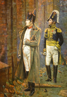 Napoleon (1769-1821) watching the Fire of Moscow