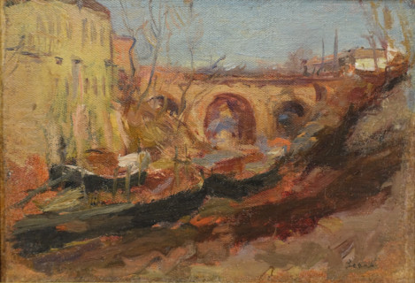 Landscape with an Aqueduct
