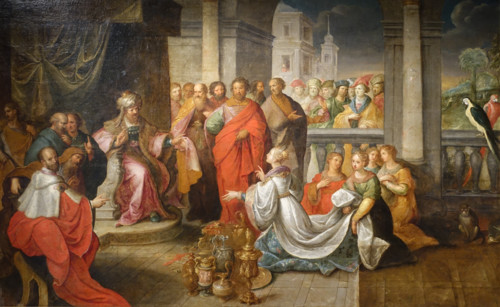 The Queen of Sheba before Solomon