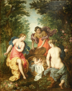 The Daughters of Cecrops Find the Infant Erichthonius