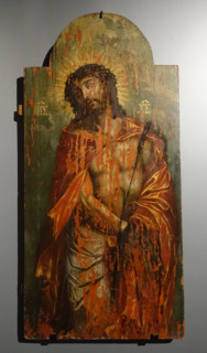 The icon of Jesus Christ in the crown of thorns