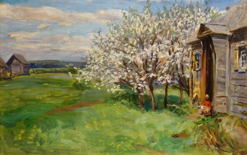 Blooming trees