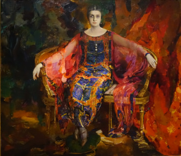 Portrait of the ballerina Alexandra Mikhailovna Balashova (1887-1979)