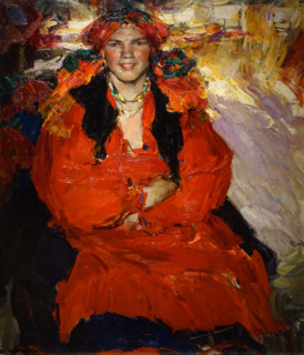 Young Peasant Woman in Red