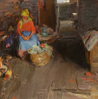 In a Peasant hut