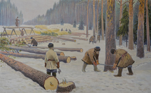Work in the forest