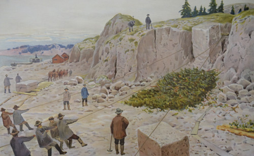 Granite quarrying