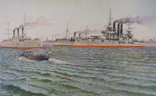 Warships in Kronstadt
