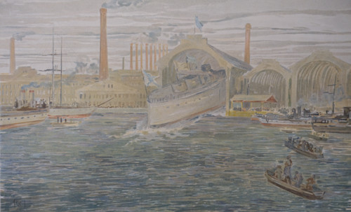 At the shipyard