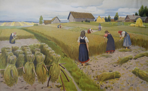 Flax harvesting