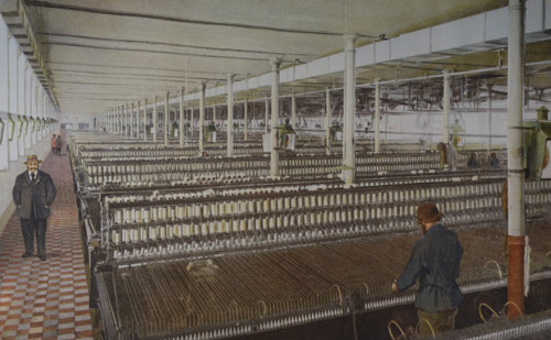 At the spinning factory