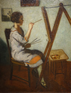 At the Easel