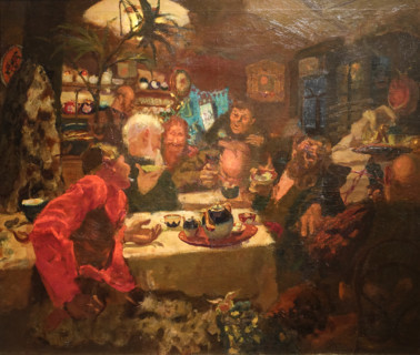 Inside a Tavern