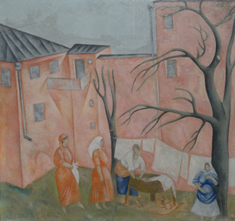 Landscape with Laundresses