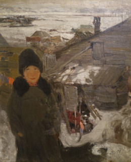 Boy above the Volga River