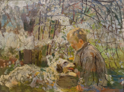 Boy with Dog