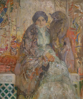 Woman with Horned Owl