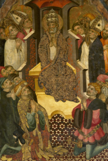 Lluis Borrassa (ca. 1360-1425). Catalan painter. Major altarpiece of Sant Pere, 1411. St. Peter in