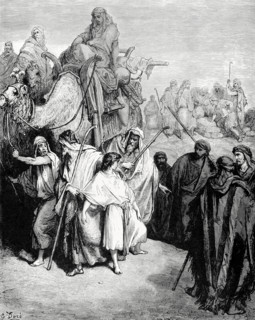 Old Testament. Joseph, after being sold by his brothers to the Ishmaelites, is taken to Egypt.