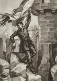 Peninsular War (1808-1814). Catalonia. Siege of Gerona (6 May 1809). Feat of Sub-lieutenant Mariano