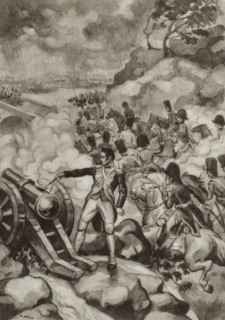 Peninsula War (1808-1814). Battle of Albuera (16 May 1811). Engagement between a mixed force of
