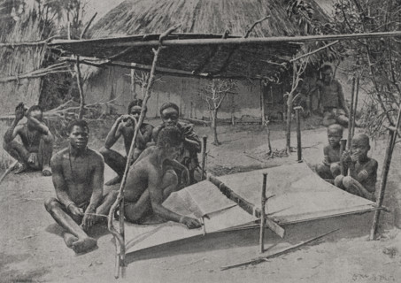 Africa. Weaver of Mazitu or Angoniland, South-West of Lake Nyasa. Photogravure by Andre & Sleigh