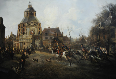 Pieter van Os (Pieter Gerardus van Os) (1776-1839). Dutch painter and engraver. The arrival of the