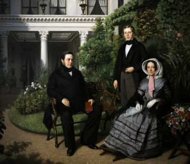 Johan Heinrich Neuman (1819-1898). Dutch painter and lithographer. Portrait of the Metelerkamp