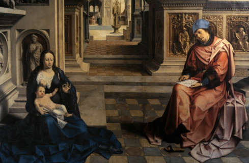Mabuse (Jan Gossaert) (ca. 1478-1532). Flemish painter. St Luke painting the Virgin, ca. 1520. Oil