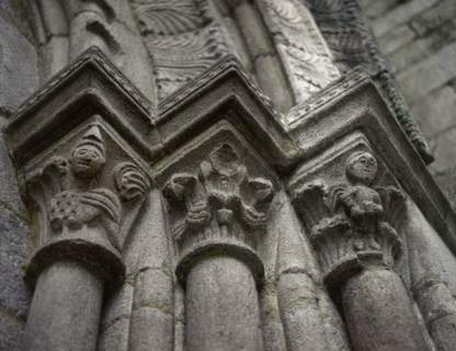 Ribadavia, province of Ourense, Galicia, Spain. Church of Santiago (Igrexa de Santiago). Built at
