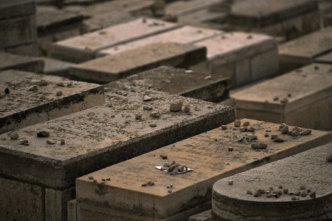 Jerusalem, Israel. Jewish Cemetery on the Mount of Olives. Tombs.