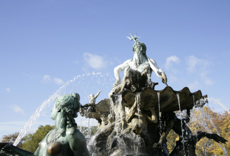 Berlin, Germany. Neptune Fountain (Neptunbrunnen). Designed by Reinhold Begas (1831-1911) and