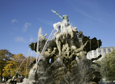 Berlin, Germany. Neptune Fountain (Neptunbrunnen). Designed by Reinhold Begas (1831-1911) and