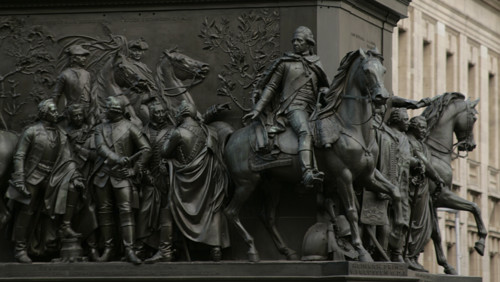 From left to right: Friedrich Leopold von Gessler (1688-1762), Prussian field marshal; Carl