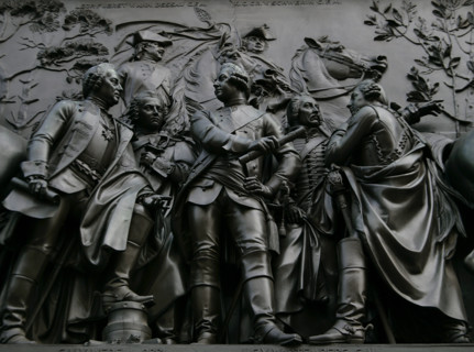 From left to right: Friedrich Leopold von Gessler (1688-1762), Prussian field marshal; Carl