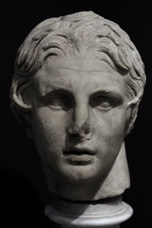 Alexander the Great  (356 BC-323 BC). King of Macedonia. Head of Alexander the Great from Pergamon,