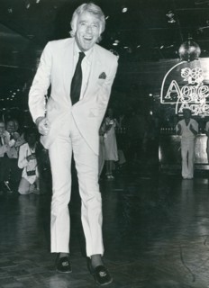 Peter Lawford at a party at the New York New York disco in Manhattan