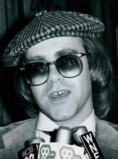 Elton John at press conference